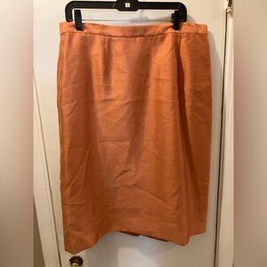 NWT 18W Suit Studio Elegant Orange Skirt 25-040-03